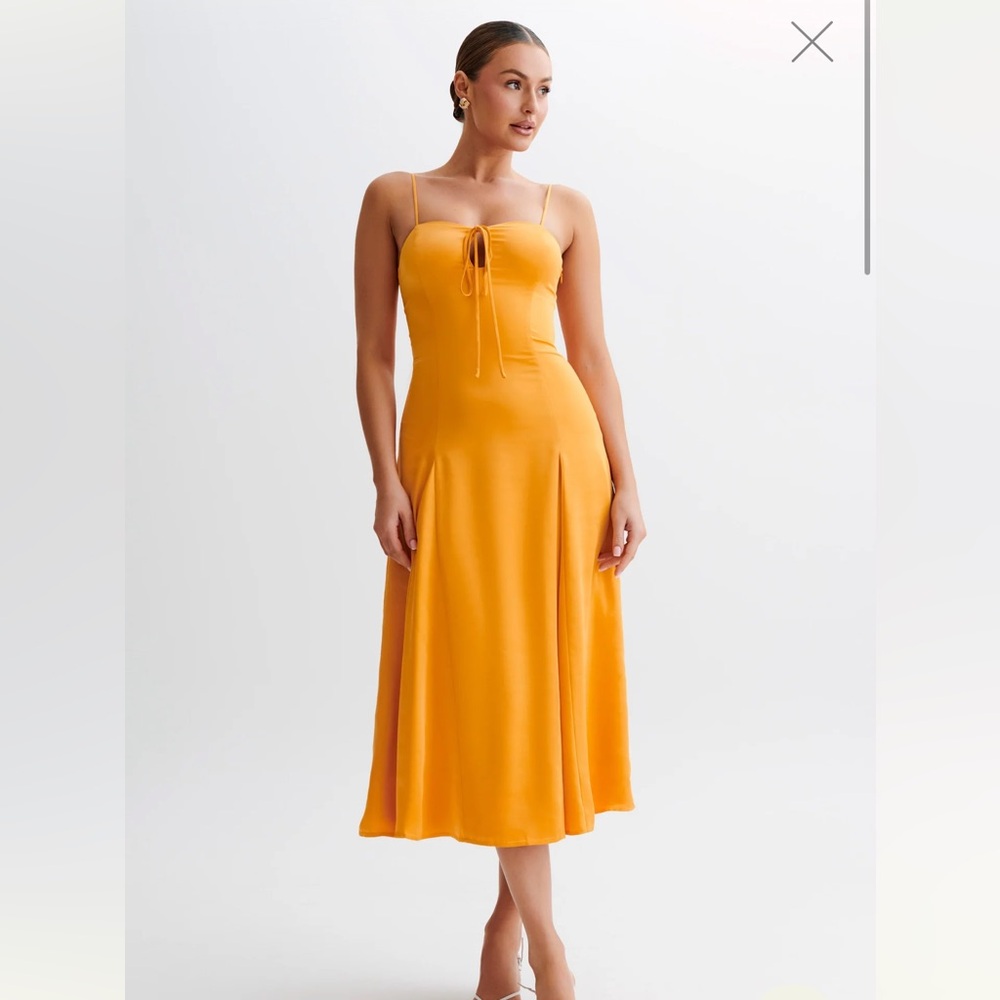 Meshki Lucian Satin Midi Dress